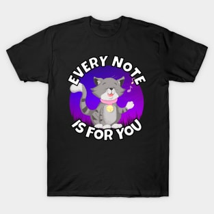 Singing Kitten – Every Note T-Shirt